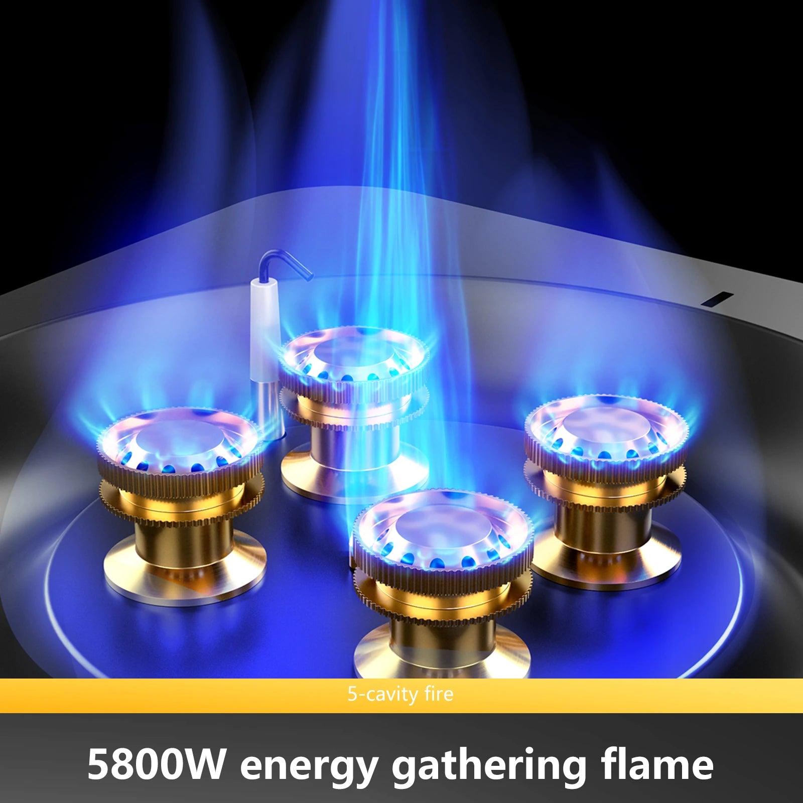 BISINNA Camping Gas Stove – 5800W High-Power Portable Cassette Burner for Hiking & Outdoor Cooking